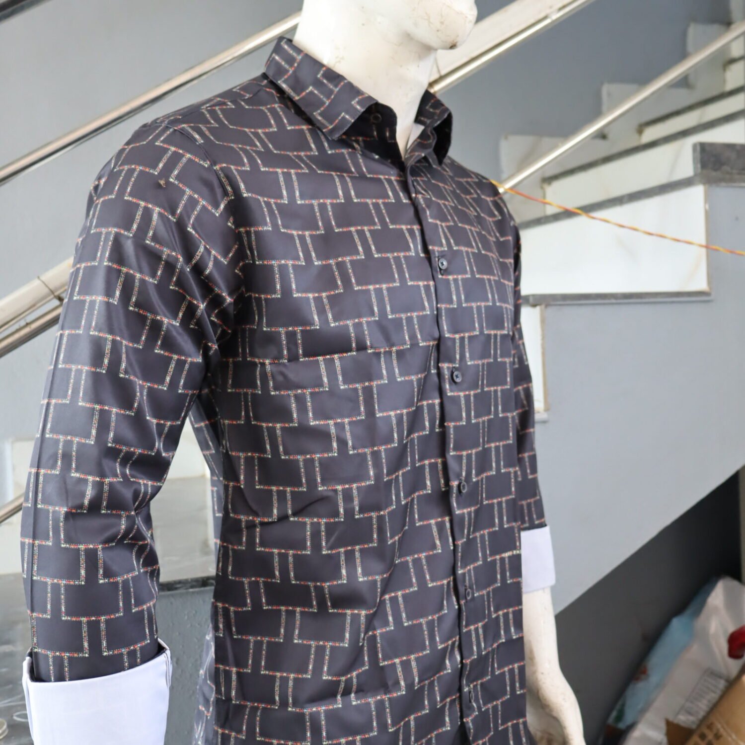 Satin Printed shirt - Image 2