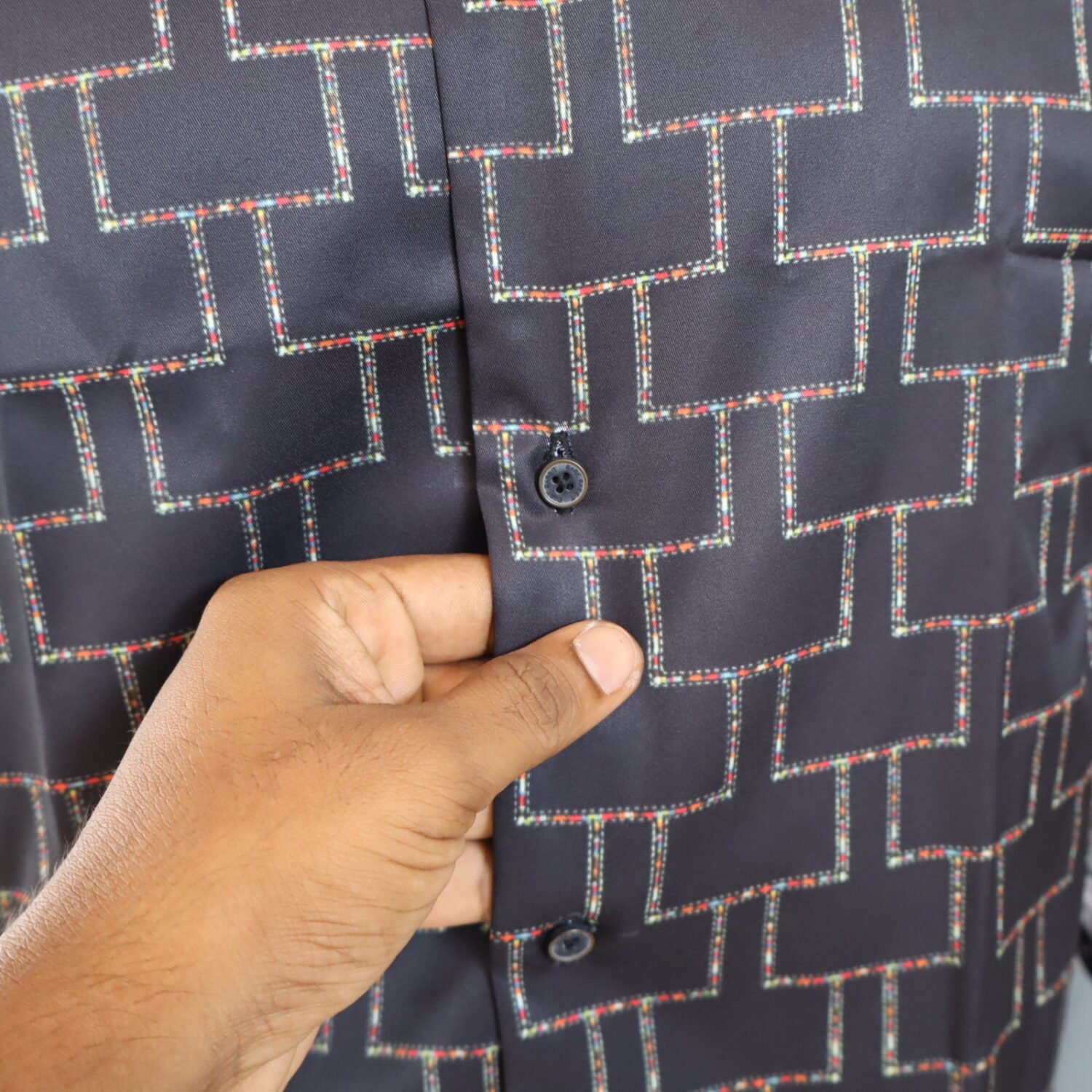 Satin Printed shirt - Image 5