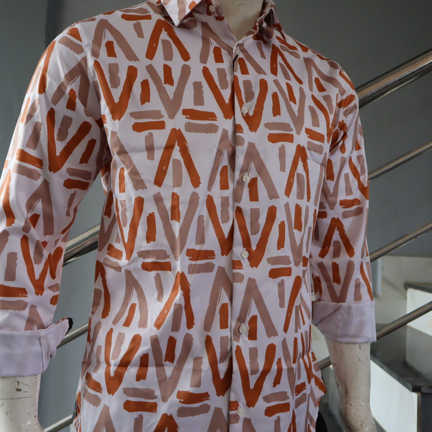 Satin Printed shirt - Image 2