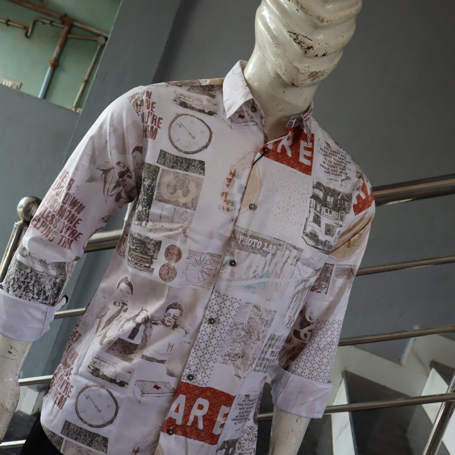 Satin Printed shirt - Image 2