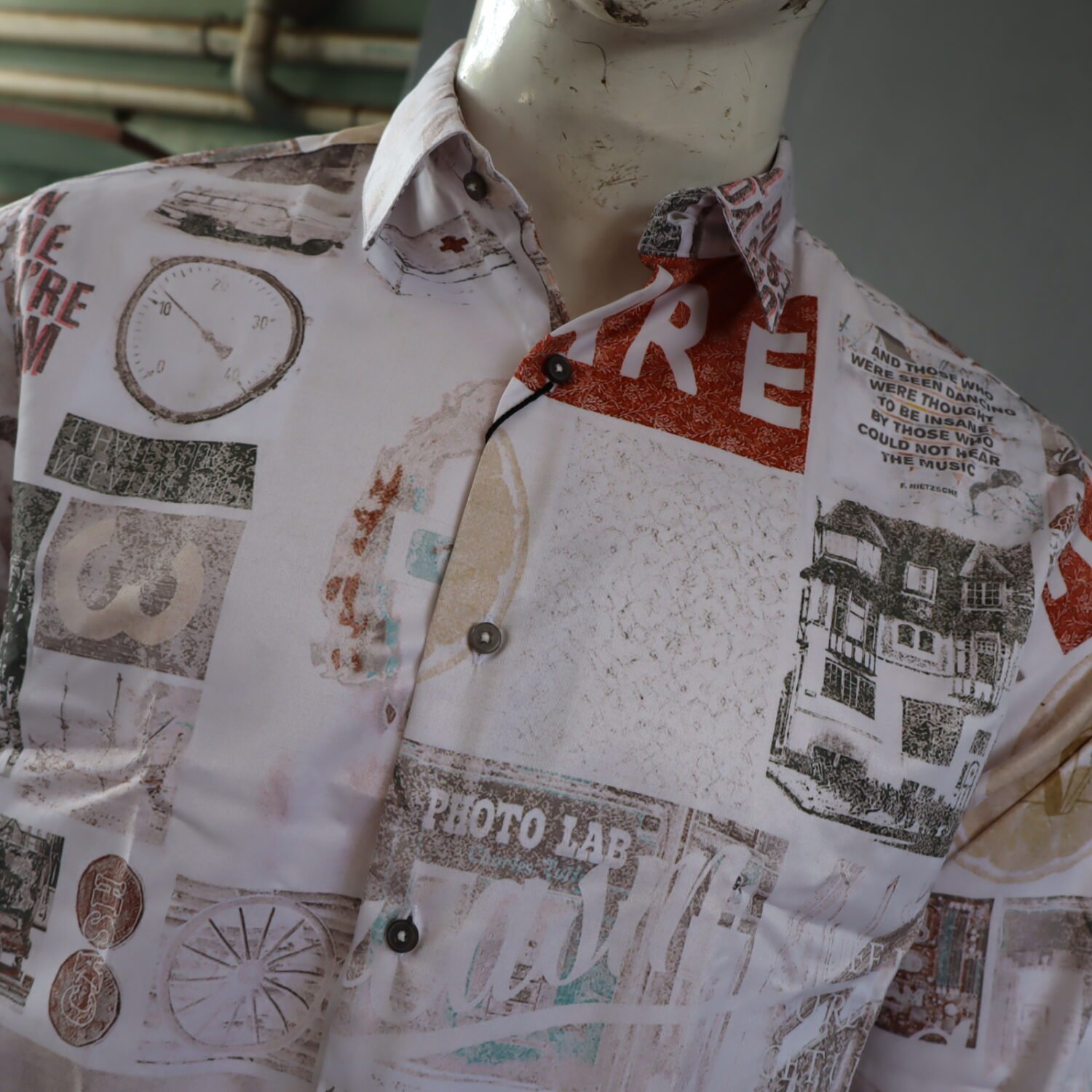 Satin Printed shirt - Image 3
