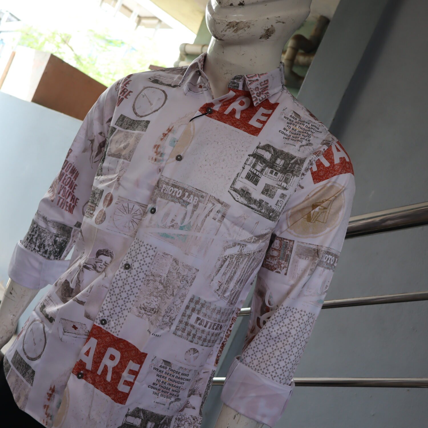 Satin Printed shirt - Image 4