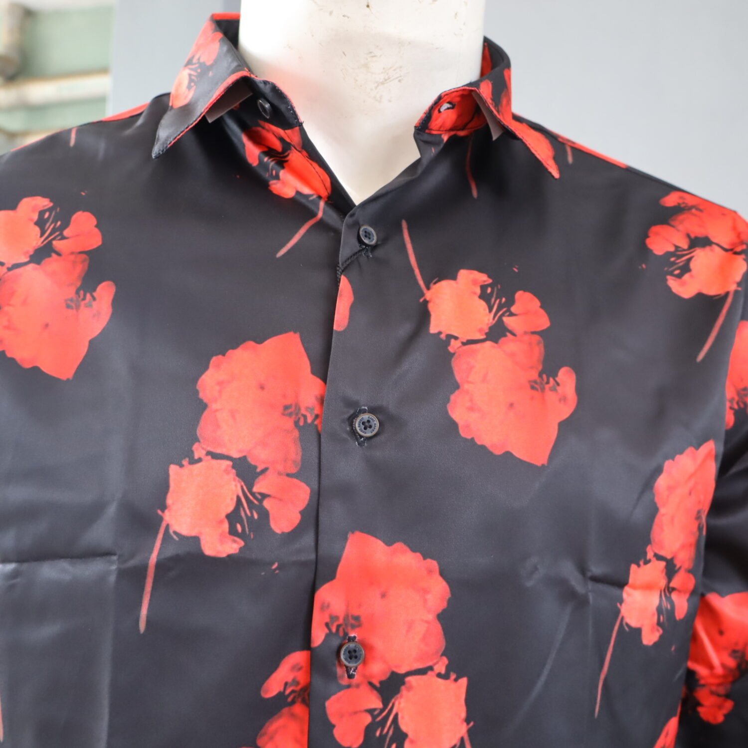 Satin Printed shirt - Image 4