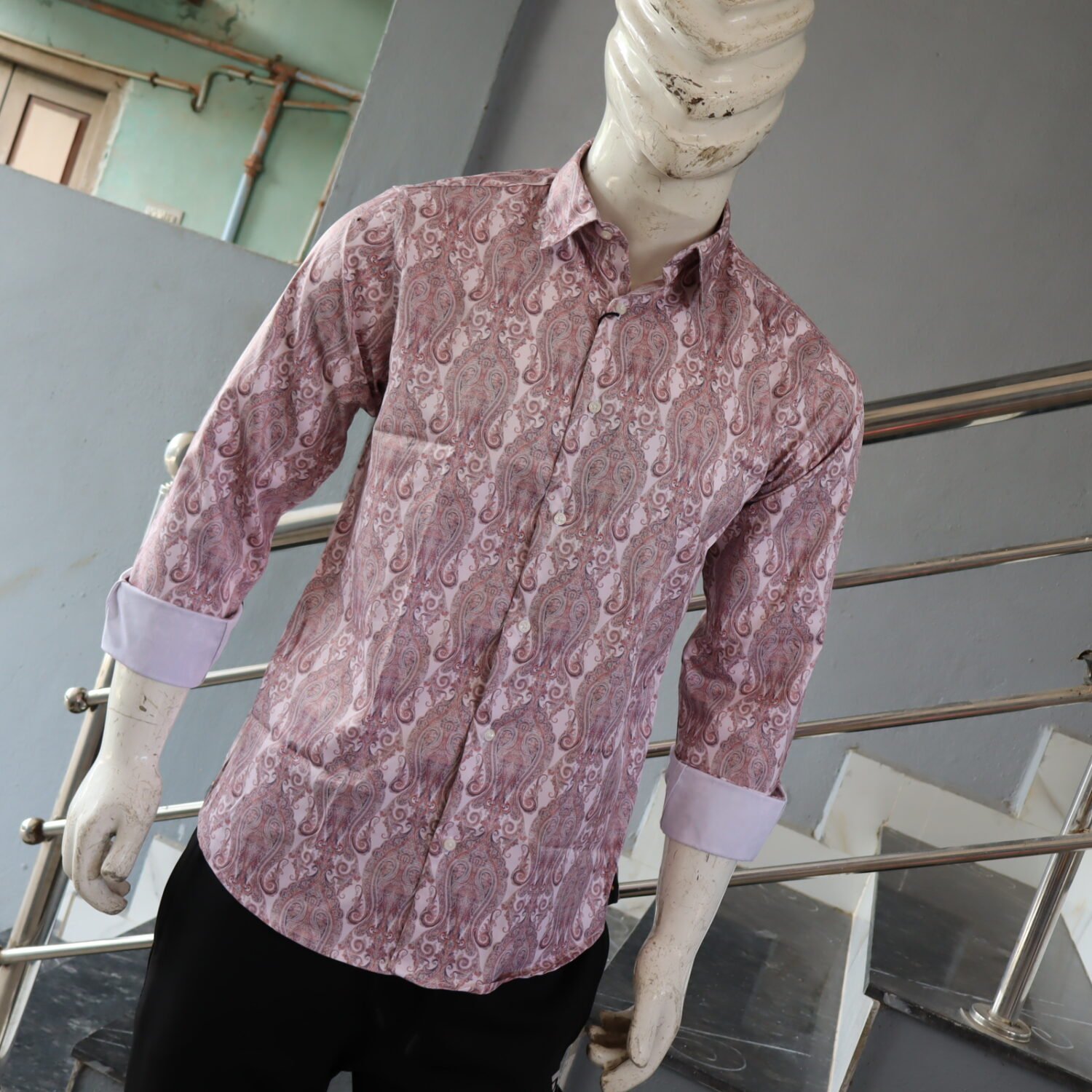 Satin Printed shirt - Image 4