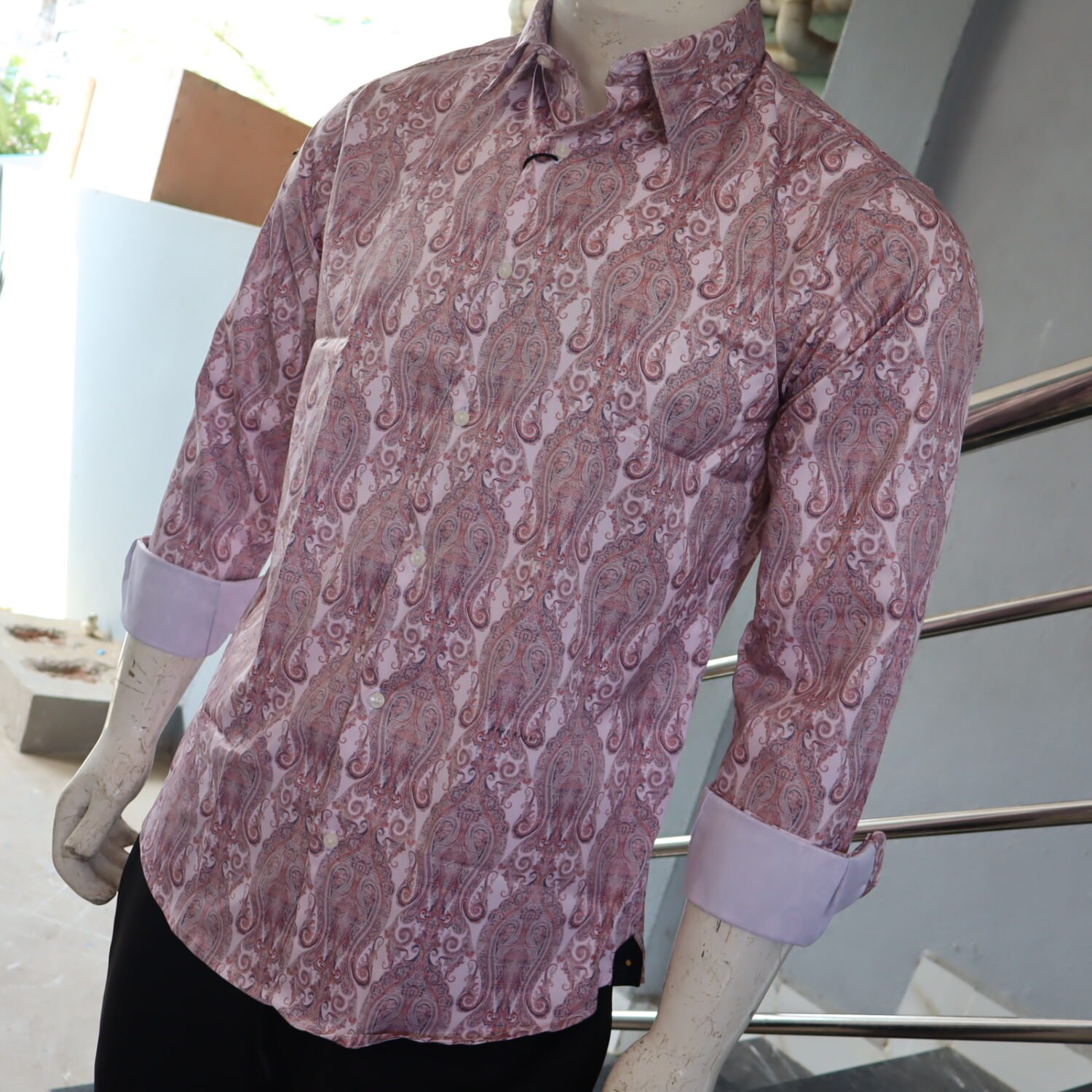 Satin Printed shirt - Image 2
