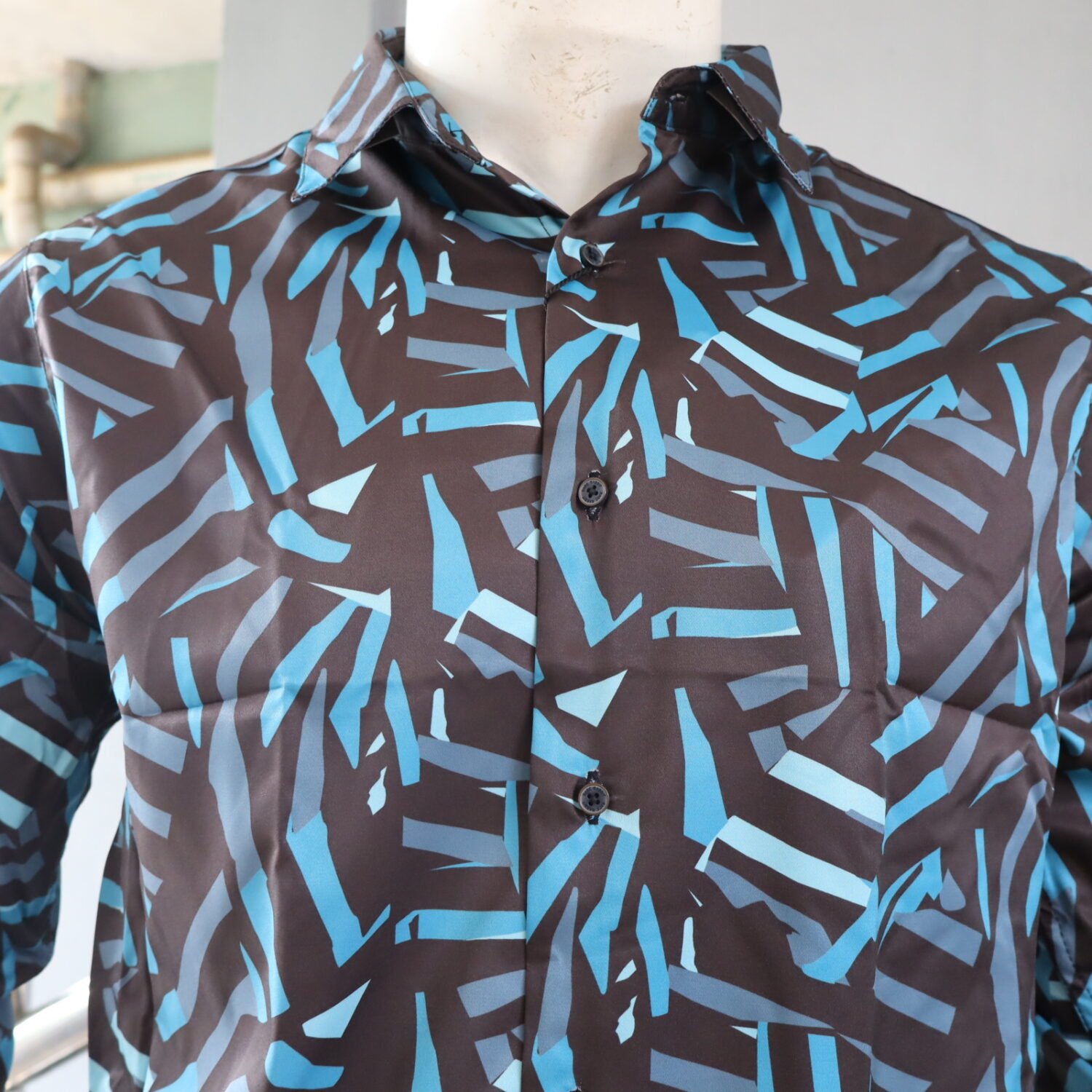 Satin Printed shirt - Image 4