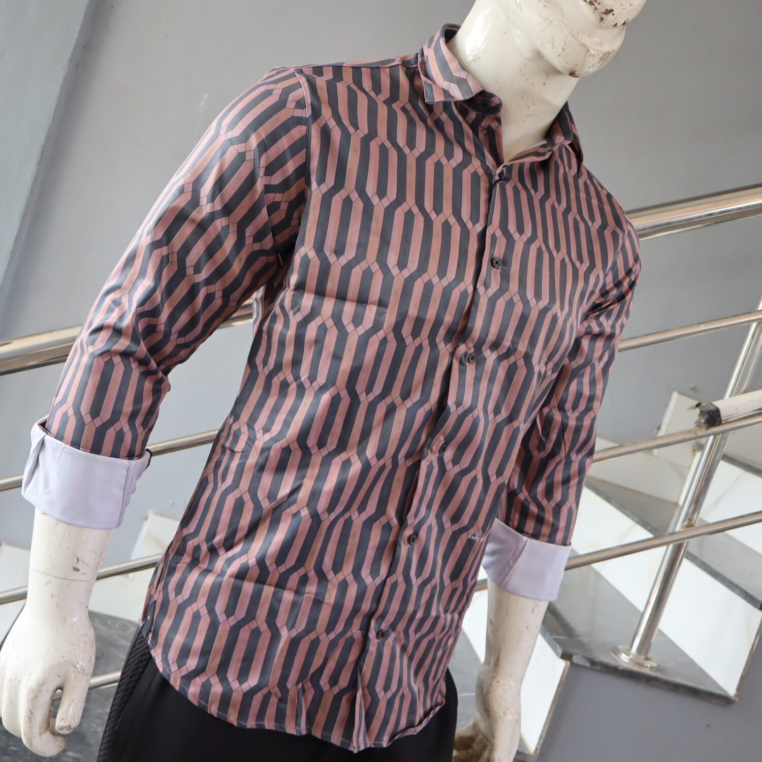 Satin Printed shirt - Image 3