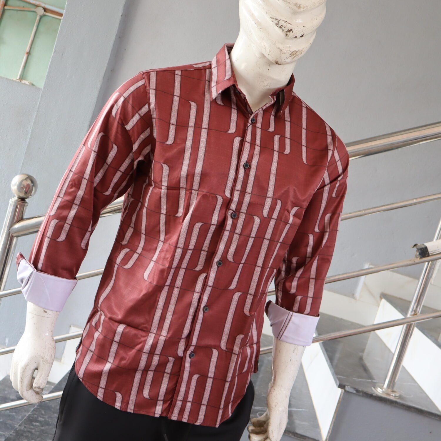 Satin Printed shirt - Image 2