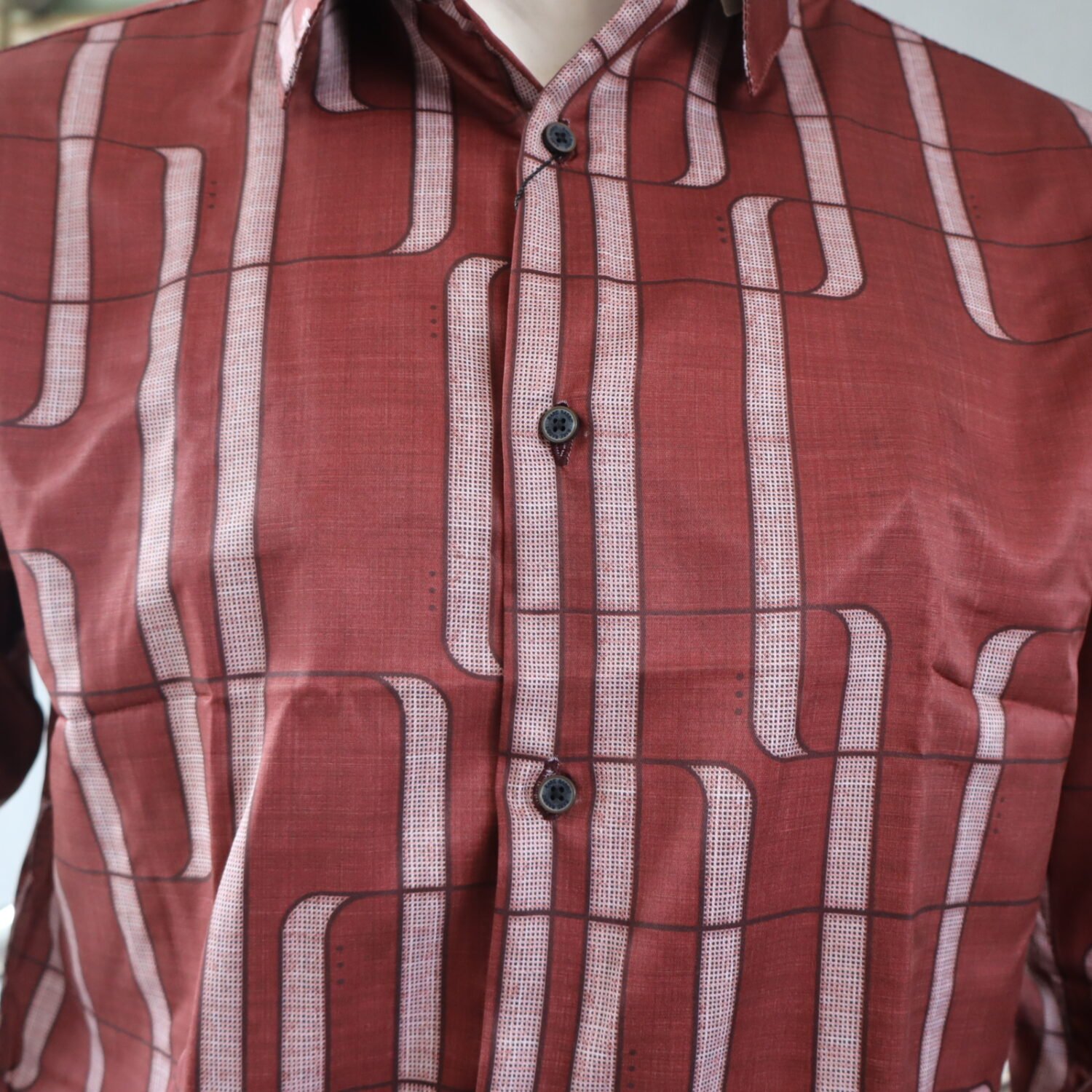 Satin Printed shirt - Image 3