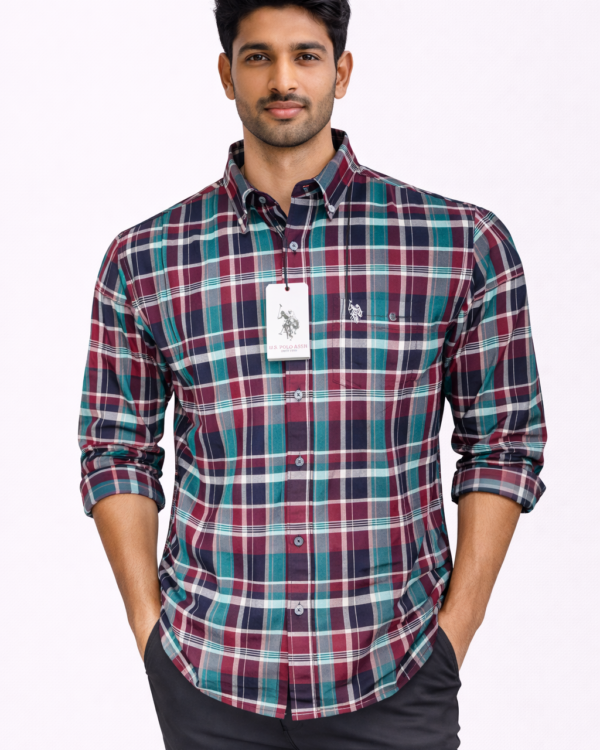 Premium quality Oxford cotton checks shirt